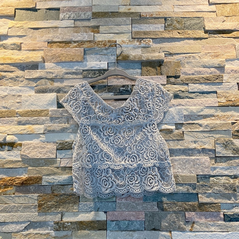 Lace crop top